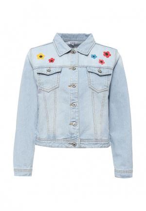 Куртка джинсовая Brigitte Bardot BR831EWQAT35. Цвет: голубой