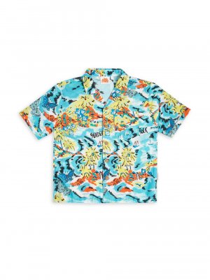 Рубашка с тропическим принтом для маленьких мальчиков и , разноцветный Sundek