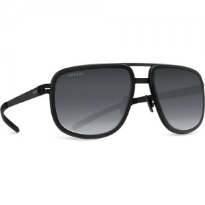 Солнцезащитные очки Gresso, квадратные, с защитой от УФ, фотохромные, для мужчин, черный GRESSO. Цвет: черный