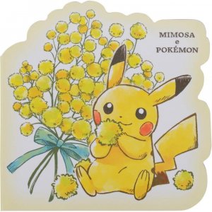 Pok mon Center Оригинальная высеченная записка MIMOSA e Pikachu Вырезанная Пикачу POKEMON