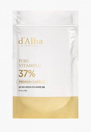 Сыворотка для лица dAlba d'Alba в капсулах с витамином Pure Vitamin C 37% Premium Capsule, 88 г х 6 шт.. Цвет: белый