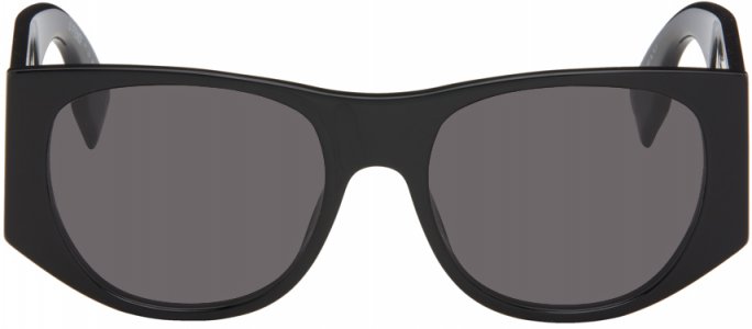 Черные блестящие солнцезащитные очки Baguette Fendi
