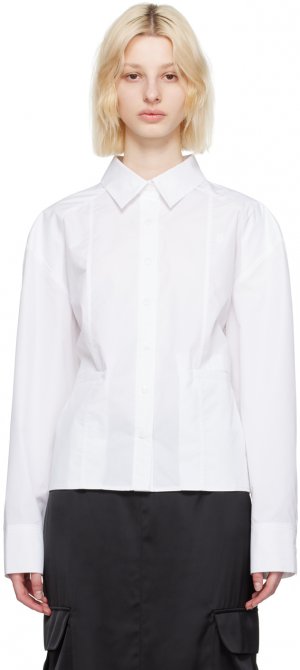 Белая рубашка с застежкой Kijun