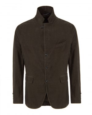 Вельветовый пиджак Hannes Roether. Цвет: тем.коричневый