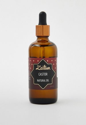 Масло для волос Zeitun Касторовое натуральное, 100 мл. Цвет: прозрачный