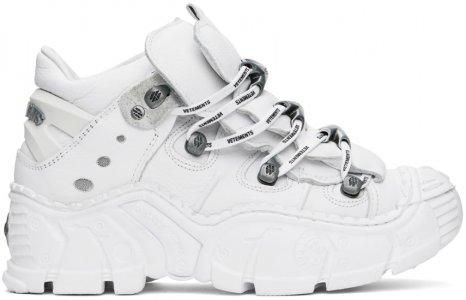 Белые гоночные кроссовки New Rock Edition , цвет White Vetements