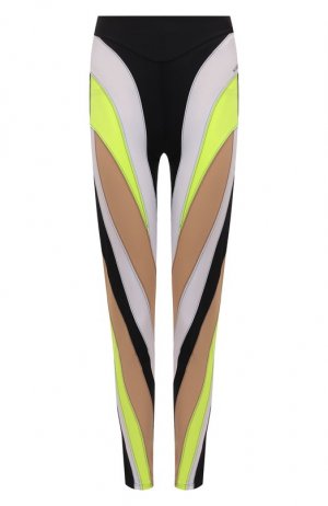 Леггинсы Mugler. Цвет: зелёный