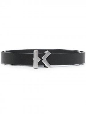 Ремень с пряжкой K-logo Kenzo. Цвет: черный