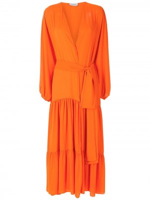 Длинное платье Lourens Olympiah. Цвет: оранжевый