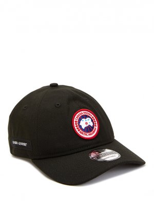 Мужская шляпа с черным логотипом Canada Goose