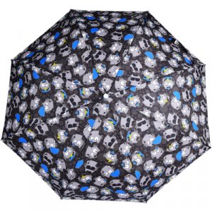 Зонт , автомат, 3 сложения, купол 104 см., 8 спиц, чехол в комплекте, для женщин, серый Nex. Цвет: серый