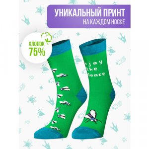 Носки , размер 35-39, зеленый Big Bang Socks. Цвет: зеленый