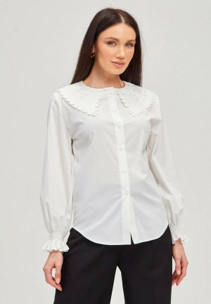 Блуза Noele Boutique. Цвет: белый