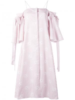 Платье-рубашка Shadowcast Alistair James. Цвет: розовый и фиолетовый