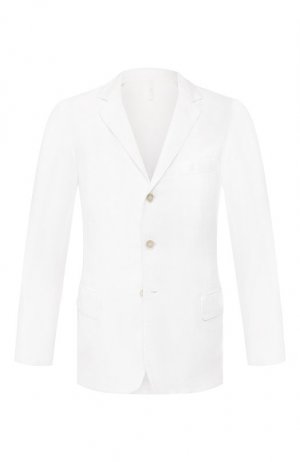 Льняной пиджак 120% Lino. Цвет: белый