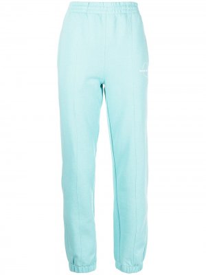 Спортивные брюки с вышитым логотипом Helmut Lang. Цвет: синий