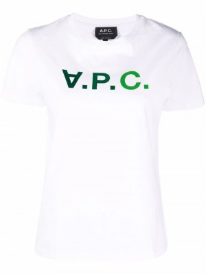 Logo-print T-shirt A.P.C.. Цвет: белый