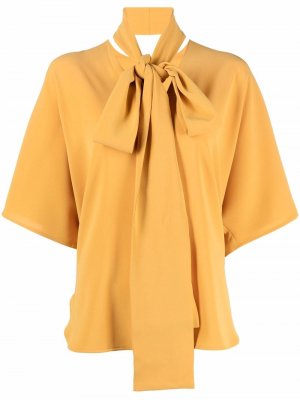 Pussy-bow blouse Alberto Biani. Цвет: желтый