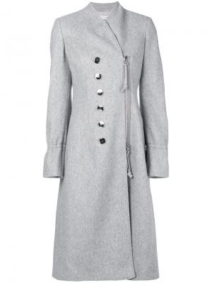 Двубортное пальто Altuzarra. Цвет: серый