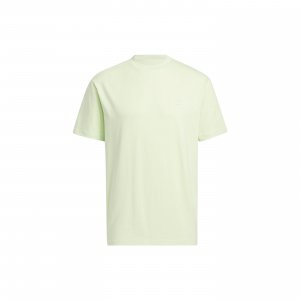 Neo сплошной цвет с круглым вырезом спортивная футболка унисекс топы светло-зеленый HS6816 Adidas