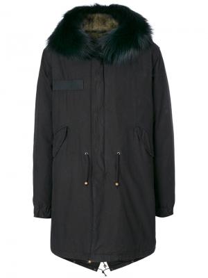 Пальто с капюшоном Mr & Mrs Italy. Цвет: чёрный