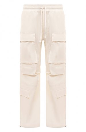 Хлопковые брюки-карго Thom Krom. Цвет: кремовый