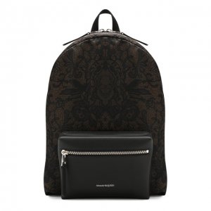 Текстильный рюкзак Alexander McQueen. Цвет: коричневый