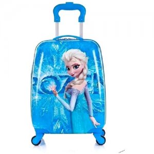 Детский чемодан Эльза холодное сердце, голубой Ambassador. Цвет: голубой/синий