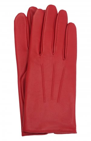 Кожаные перчатки Agnelle. Цвет: красный