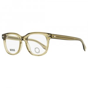 Мужские очки из эко-ацетата B1444N 09Q прозрачные коричневые 52 мм Hugo Boss
