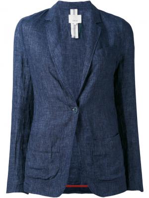 Пиджак с заостренными лацканами Diega. Цвет: синий