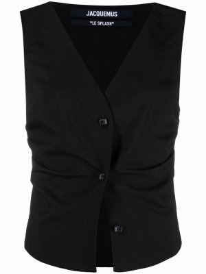 V-neck waistcoat Jacquemus. Цвет: черный