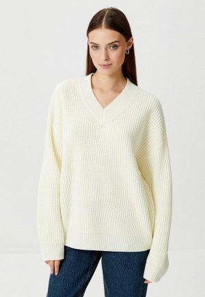 Пуловер Sela. Цвет: белый