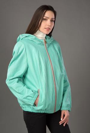 Модная легкая кожаная женская куртка из Турции VESUTTI. Цвет: мятный