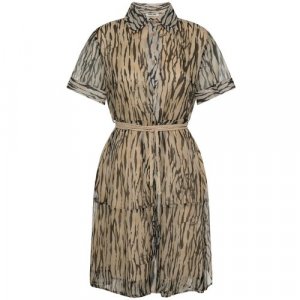 Платье, вискоза, размер 36, коричневый Max & Moi. Цвет: коричневый