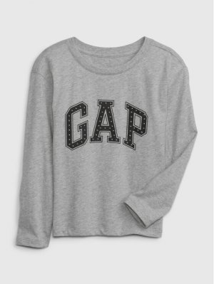 Блуза стандартного кроя Gap, серый GAP