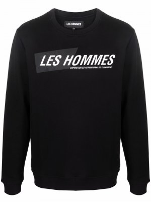 Джемпер с логотипом Les Hommes. Цвет: черный