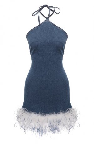 Джинсовое платье Giuseppe di Morabito. Цвет: голубой