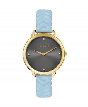 Женские часы Hettie Chevron с синим кожаным ремешком, 37 мм , синий Ted Baker