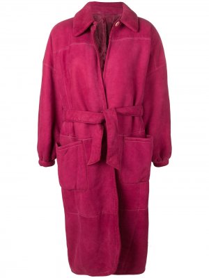 Пальто с поясом 1980-х Gianfranco Ferré Pre-Owned. Цвет: розовый