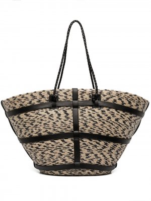 Большая плетеная сумка Watermill Altuzarra. Цвет: черный