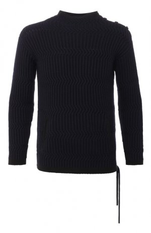 Шерстяной свитер Giorgio Armani. Цвет: синий