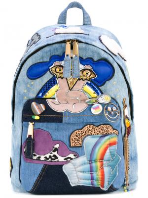 Джинсовый рюкзак Marc Jacobs. Цвет: синий