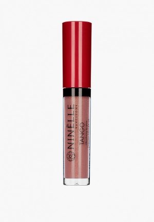 Блеск для губ Ninelle TANGO Ultrashining Lip Gloss, ультрасияние и объем, тон 714 розовый нюд с шиммером, 3 мл. Цвет: розовый