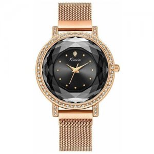 Наручные часы Fashion K6371M-CD1RRH, золотой, черный KIMIO