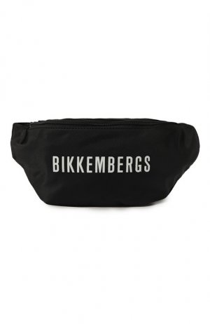 Текстильная поясная сумка Dirk Bikkembergs. Цвет: чёрный