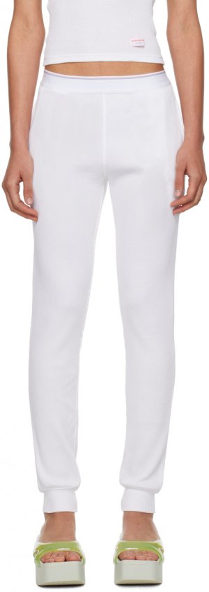Белые брюки для отдыха вафельного цвета Alexander Wang