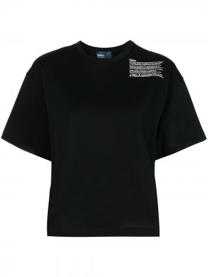 Cotton construction-print T-shirt Kolor. Цвет: черный