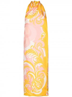 Albizia-print midi dress Emilio Pucci. Цвет: розовый