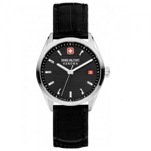 Наручные часы SMWLB2200204, черный, серебряный Swiss Military Hanowa. Цвет: черный